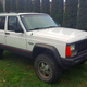The Jeep just hours before being driven away.